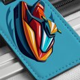 thumbnail image 6 of Jet Ski Water Sport Faux Leather Travel Luggage Tag, 6 of 7
