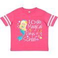 thumbnail image 3 of Inktastic 100 Magical Days of School with Blue Mermaid and Fish Boys or Girls Toddler T-Shirt, 3 of 5