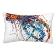 thumbnail image 1 of Fotbe Colorful Floral Jellyfish Funda de Almohada Decorativa Estilo Occidental, Lujo en Algodón, Fundas para Almohadas King, Cojín Estampado para Decoración del Hogar-20"x30", 1 of 6