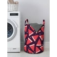 thumbnail image 3 of Summer Laundry Bag, Watermelon Freshness Fruits Seasonal Yummy Delicious Organic, Hamper Basket with Handles Drawstring Closure for Laundromats, 13" x 19", Dark Purple Dark Coral, by Ambesonne, 3 of 4