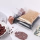 thumbnail image 3 of Unids/paquete de 100/300/500 bolsas de plástico con cierre de cremallera, bolsa transparente de polietileno con cierre de cremallera, almacenamiento de alimentos, bolsa de organización fresca al vacío, 3 of 4