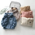 thumbnail image 4 of YOUI-GIFTS Toddler Kids Fleece Jacket Winter Warm Coat Zipper Long Sleeve Outerwear, 4 of 6