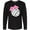 AB-Black, variant on Volleyball with Pink Bow Long Sleeve T-Shirt