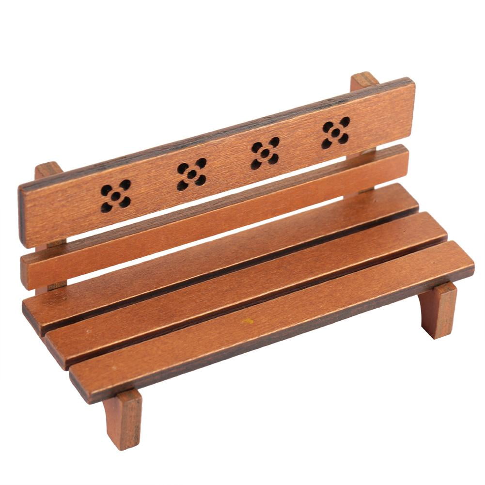 miniature wooden bench