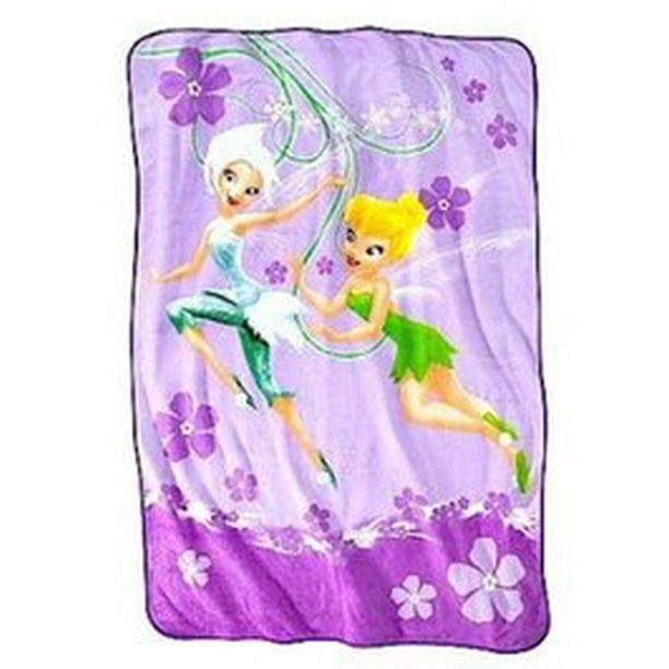 Disney Fairies Tinkerbell Twin Size Micro Raschel Blanket 62 X 90 Walmart Com Walmart Com