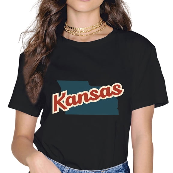 Kansas Shirt Home Roots State Map Born Love Pride Gift Tee T-Shirt