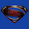 thumbnail image 2 of Men's Zack Snyder Justice League Superman Logo  Graphic Tee Royal Blue 2X Large, 2 of 5