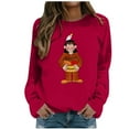 thumbnail image 1 of VBARHMQRT Sweat à Fermeture Éclair pour Femmes, Manches Longues, Imprimé, Sans Capuche, Hiver, 1 of 4