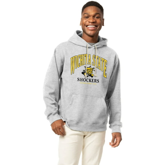 Men's-League Collegiate Wear  Heather Gray Wichita State Shockers Essentials 2.0 Fleece Pullover Hoodie