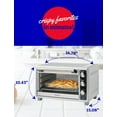 thumbnail image 4 of Betty Crocker Air Fryer Convection Toaster Oven, Multifunction 6-Slice Toaster and Air Fryer Oven, 0.8 Cu. Ft. 6 Slice Capacity AirFryer Toaster Oven Combo, 7 Function Convection Oven, Silver, 4 of 7
