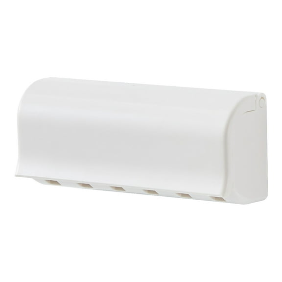 FOMIYES Home Bathroom Wall Mounted Toothbrush Stand Wall Toothbrush Holder with Cover
