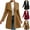 Coffee, variant on Nmnitkp Womens Notched Lapel Collar Double Breasted Pea Coat Winter Wool Blend Over Coats Long Jackets Coffee,L