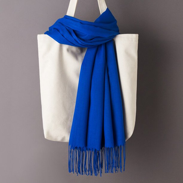 Bufanda de algodón con borlas para mujer, chal liso y suave de Color liso, Foulard de viscosa, chal cálido, novedad de otoño e invierno Fivean unisex