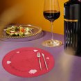 thumbnail image 5 of Elainilye Placemats Round Woven Red Non-Slip for Kitchen Table Holiday Dining Valentine's Day Decor Protection, 5 of 6