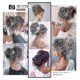 thumbnail image 5 of Messy Bun Hair Piece, Messy Hair Bun Scrunchies For Women Tousled Updo Bun Synthetic Wavy Curly Chignon Ponytail Hairpiece For Daily Wear(27/613:stra, 5 of 5