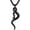 01-Black, variant on Gothic Jewelry Men's Stainless Steel Animal Snake Pendant Chain Necklace