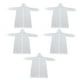 thumbnail image 1 of 5 uds impermeable con capucha EVA gruesa de secado rápido reutilizable una pieza Poncho de lluvia con capucha chaqueta para adultos viajes al aire libre blanco, 1 of 14
