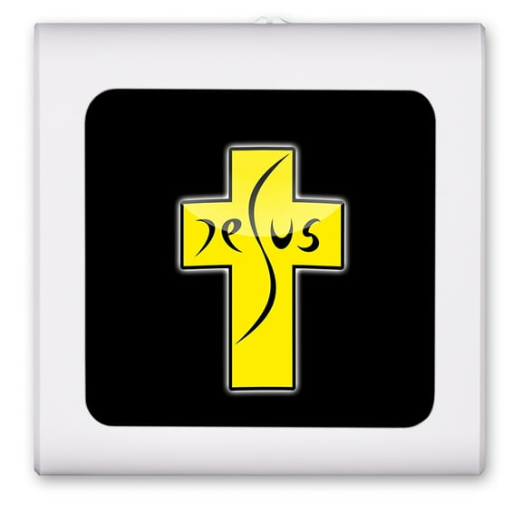 Plug in Dimmable LED Night Light with Dusk to Dawn Auto Sensor, Adjustable Brightness, Warm Light, Auto On/Off Nightlight for Bathroom, Hallway, Nursery, Bedrooms - Jesus