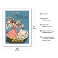 thumbnail image 2 of Seville Easter Fair - Fiesta Andalusia (Andalucia) - Iberia Air Lines of Spain - Vintage Airline Travel Poster c.1950s - Fine Art Matte Paper Print (Unframed) 18x24in, 2 of 4