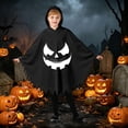 thumbnail image 2 of Bainana Halloween Onesie Cosplay Ghost Outfits For Kids Lightweight Long Sleeve Hooded Face Print Robe Boys And Girls Theme Party Clothes, 2 of 7