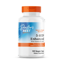 Doctor's Best 5-HTP Enhanced with Vitamins B6 and C, Non-GMO, Vegan, Gluten Free, Soy Free, 120 Veggie Caps