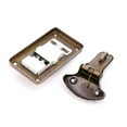 thumbnail image 4 of GENEMA Bronze Tone Leather Suitcase Buckle Box Vintage Metal Lock Antique Toggle Hasp Latch, 4 of 7