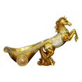 thumbnail image 1 of Resina Caballo Estante Estante Almacenaje Estatuillas Animal Moderno Soporte Para Botella De Vino Oro Sunnimix Rack de soporte de botella de vino, 1 of 7