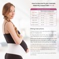 thumbnail image 6 of GABRIALLA Elastic Pregnancy Belly Band for Pregnant Women, Adjustable Maternity Belt, MS-96 (White, XL), 6 of 6