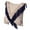 Navy With Cushion, variant on 16" Handwoven Cotton Throw Pillow Cover with Embossed and Fringed Crossed line, Charcoal