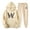 Beige, variant on Men's W Print Track And Field Suit 2 Piece Hooded Sports Casual Running Jogging Set 46r Suit