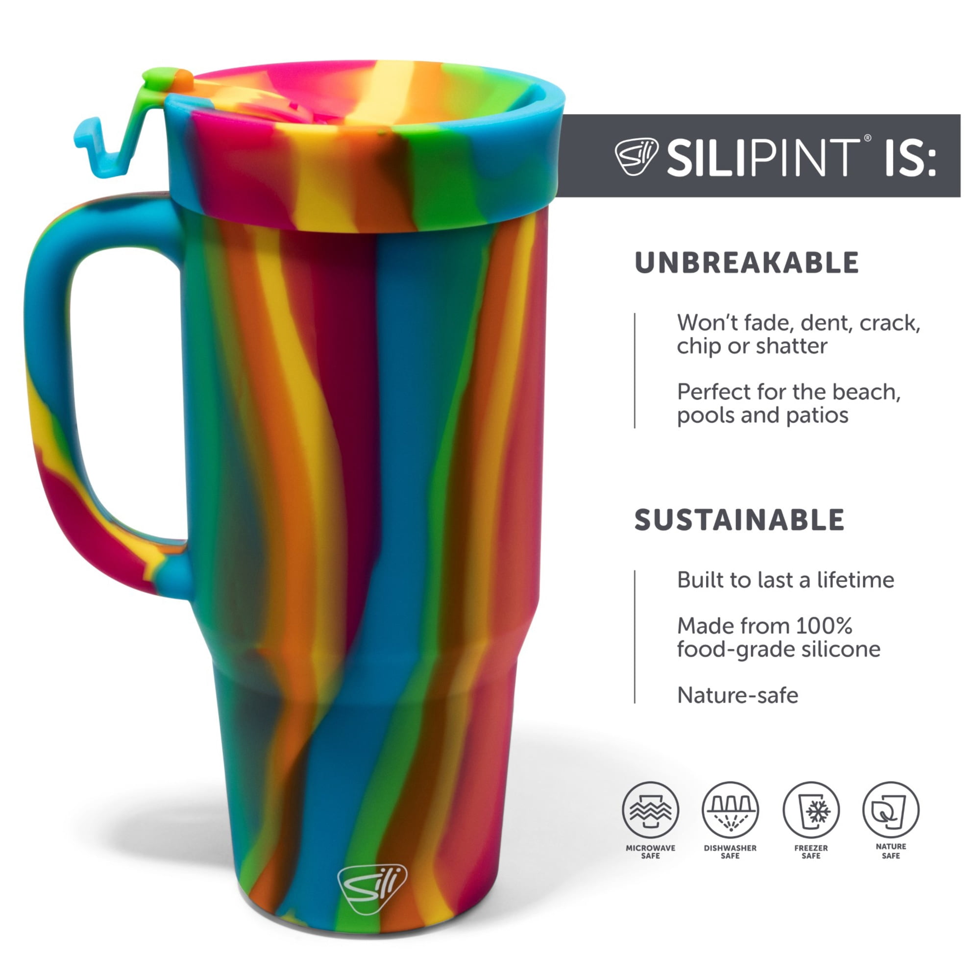 32oz Humbler W/ Lid & Straw, Hippie Hops