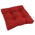 thumbnail image 3 of Blazing Needles 19-inch Squared Twill Tufted Dining Chair Cushion 94005-1CH-TW-GY, 3 of 5