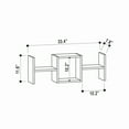 thumbnail image 3 of Ada Home Decor Furniture 33.46" 1 Tier Light Mocha Windham Modern Wall Shelf, 3 of 3