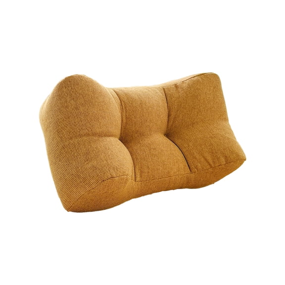 Leodye 1PCS Lumbar Support Cushion Ergonomic Design office Car Long Sitting Nap Backrest Chair Pad Accessory -15.75x8.66x5.91in