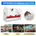 thumbnail image 5 of GSE Acrylic Raffle Drum, Professional Raffle Spinning Cage for Tickets, Balls, Chips, Holds 5,000 Tickets (Small, Medium, Large Available), 5 of 7