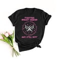 thumbnail image 2 of Pompotops Mode Casual Femmes Manches Courtes Imprimé O-Cou Tops Dames Tee-Shirt, 2 of 4