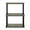 thumbnail image 3 of Furinno Turn-N-Tube 3-Tier Toolless Multipurpose Printer Stand Display Storage Shelf, French Oak Grey/Black, 3 of 6
