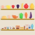 thumbnail image 3 of 39pcs/set Kids Kitchen Toy Refrigerator Mini Kitchen Food Pretend Play Set Refrigerator With Ice Dispenser Pretend Play Appliance, 3 of 4