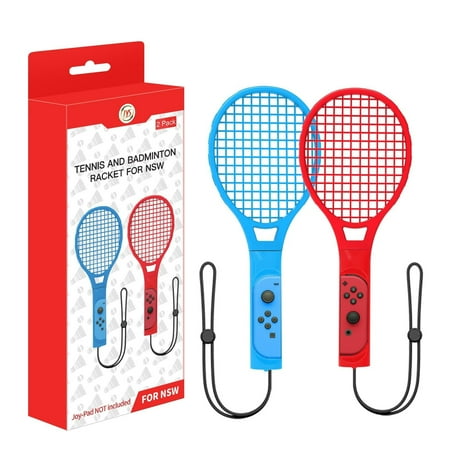 Tennis Racket for Joy-Con Nintendo Switch Red&Blue