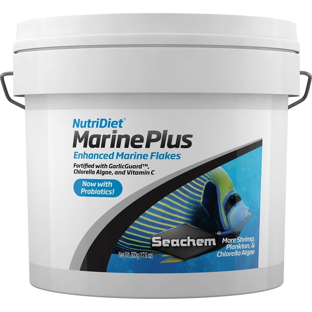 Alimento para peces Seachem NutriDiet Marine Plus en hojuelas 500 g