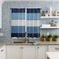 thumbnail image 4 of Vintage Farm Barn Blue Gradient Curtain Home Decoration Living Room Short Curtains Window Treatments For Kitchen Bedroom, 4 of 6