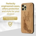 thumbnail image 2 of Case Yard Wooden Case Outside Soft TPU Silicone Slim Fit Shockproof Wood Phone Cover for Girls Boys Men and Women Supports Wireless Charging Stick to Your Guns Design case for iPhone-11-Pro-Max, 2 of 7