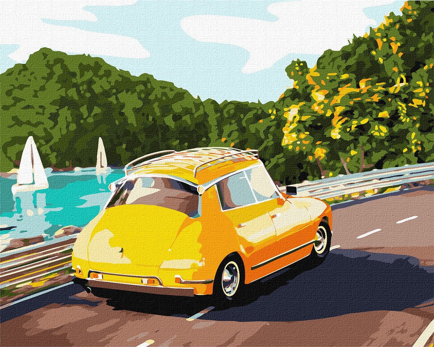 Painting by Numbers kit Bright journey KHO2523