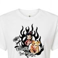 thumbnail image 3 of Bratz - Pretty in Pink - Original Dolls - Flames - Juniors Cropped Cotton Blend T-Shirt, 3 of 5