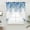 Blue, variant on Spring Blue Floral Swag Curtains for Kitchen/Bedroom/Living Room, Farmhouse Weeping Floral Leaves Wood Scalloped Curtains 63 Inch Long, Window Swag Topper Curtains Valances 2 Panels Set 36"x63"