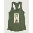 thumbnail image 3 of Chinoiserie Natura. Racerback Tank Women -Naomi McCavitt Designs, Female x-Small, 3 of 4