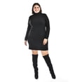 thumbnail image 4 of Vestido de punto con cuello alto Roman Fashion /Tallas Extras, 3821 (Negro) negro 40, 4 of 6