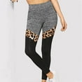 thumbnail image 3 of Leggings for Women Tummy Control Elastic Leopard High Waist Pattern Sports Yoga Pants,Multicolor,L, 3 of 7