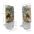 thumbnail image 7 of PhooArto Sea Turtle Sky Wooden Plug in LED Night Light Auto Sensor Dusk to Dawn Decorative Night for Bedroom, Bathroom, Kitchen, Hallway, Stairs, Baby's Room, Energy Saving, 7 of 7