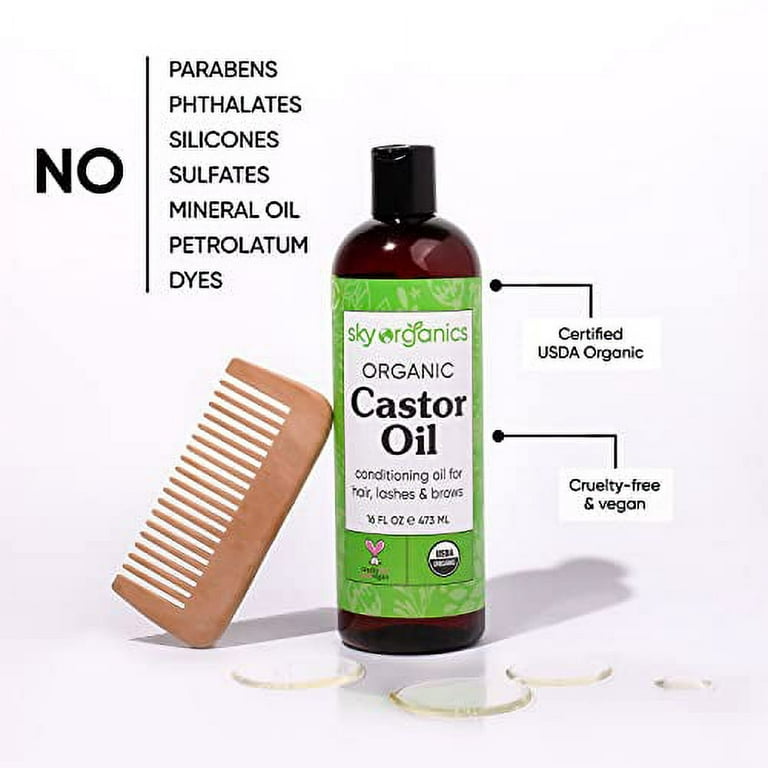 Sky Organics Organic Castor Oil, 8oz - Nuts 'n Berries Healthy Market
